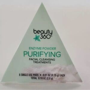 NIB Beauty 360 Enzyme Powder Purifying Facial Cleansing Treatments - 8 Pods